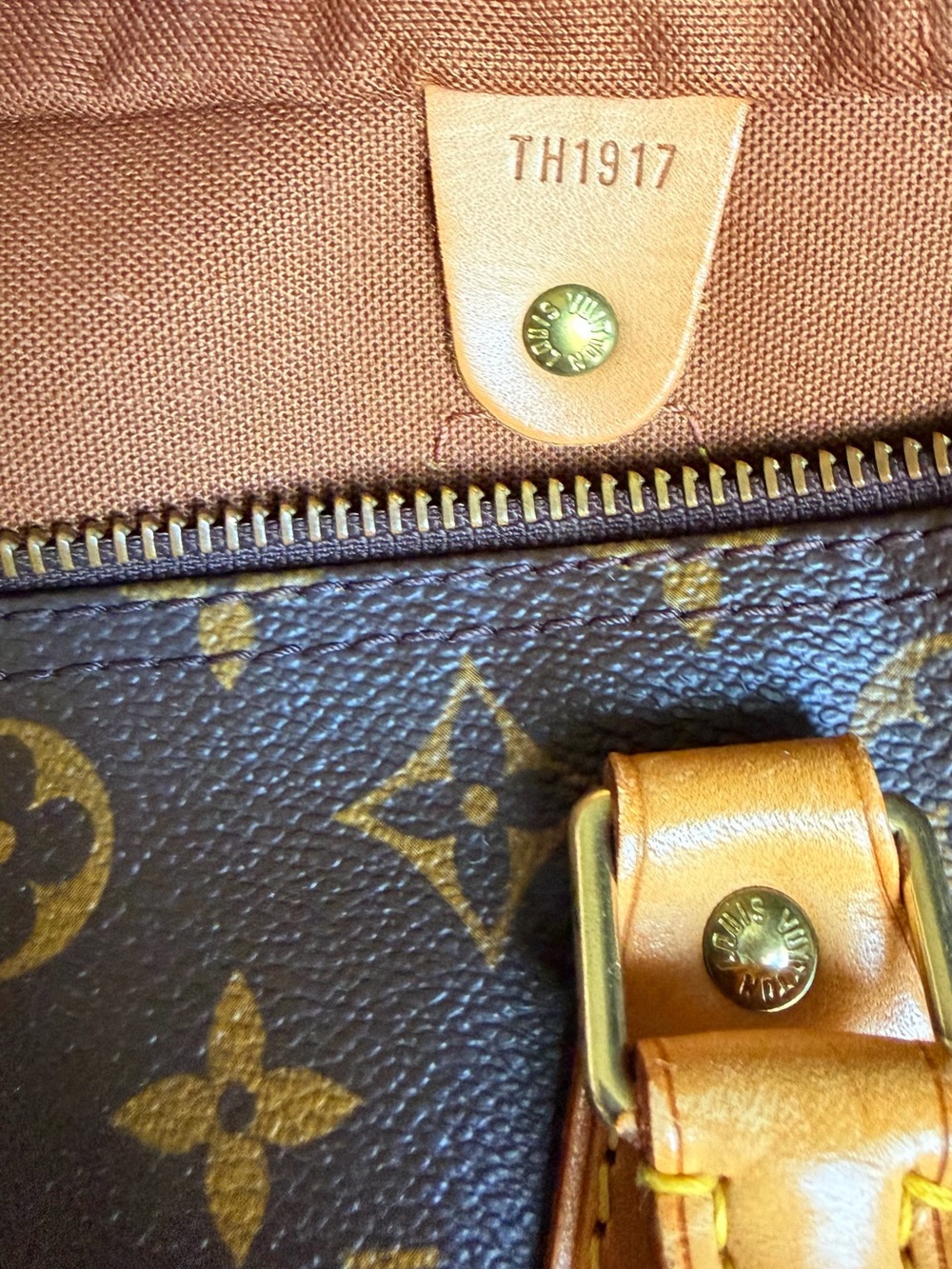 Louis Vuitton Speedy 30 Monogram Vintage Satchel Tote Bag TH1917 Lock Key Dusty - Picture 12 of 15